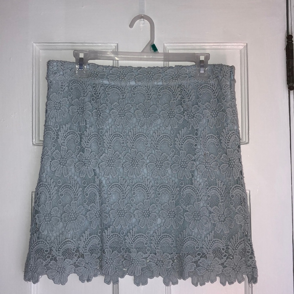 Forever21 Floral Embroidered Skirt